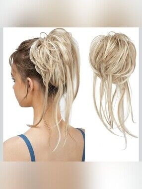 Blonde Messy Ponytail Hairpiece - Beach Blonde